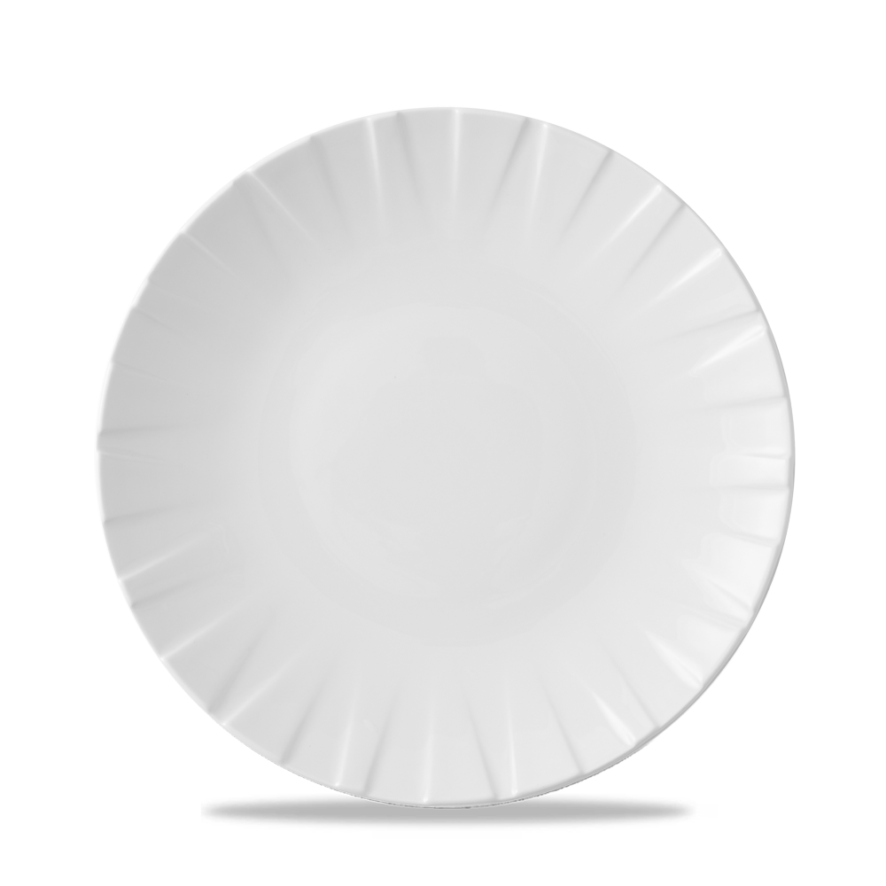 Alchemy Abstract White Coupe Plate 9"